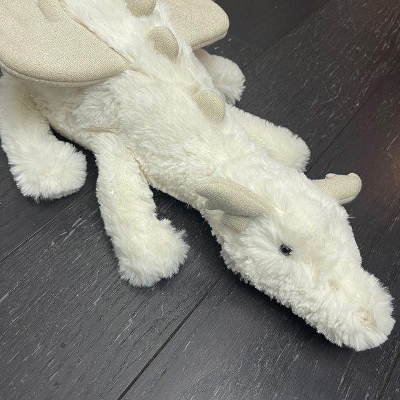 BNWT RARE Jellycat SNOW DRAGON LARGE Soft Plush Toy White super cute sparkle - Picture 5 of 6